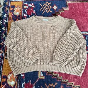 THE SIMPLE FOLK Cozy Tan Knit Sweater